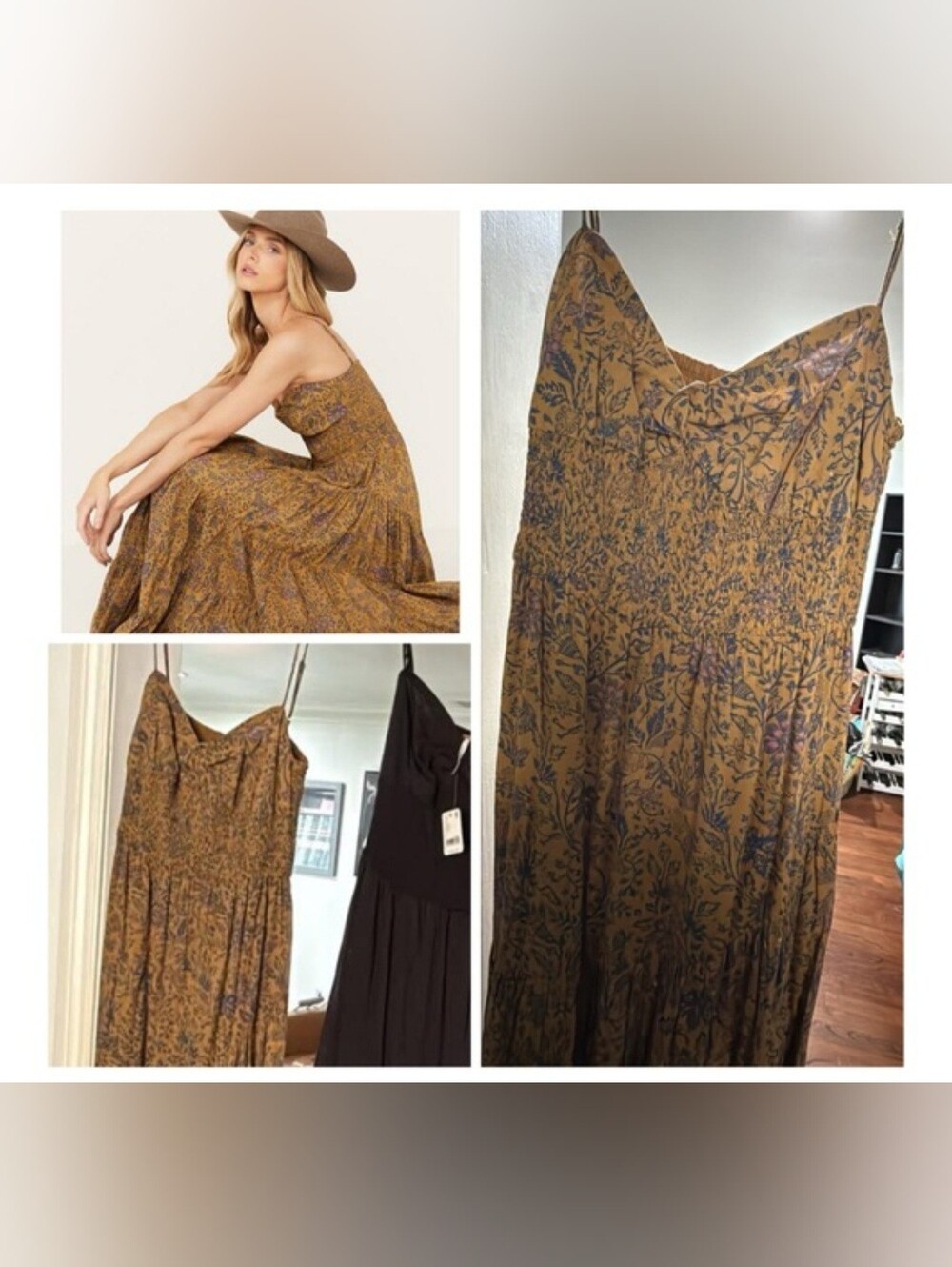 Free People Women's Sundrenched Floral
Print Sleeveless Maxi Dress - Picture 3 of 3